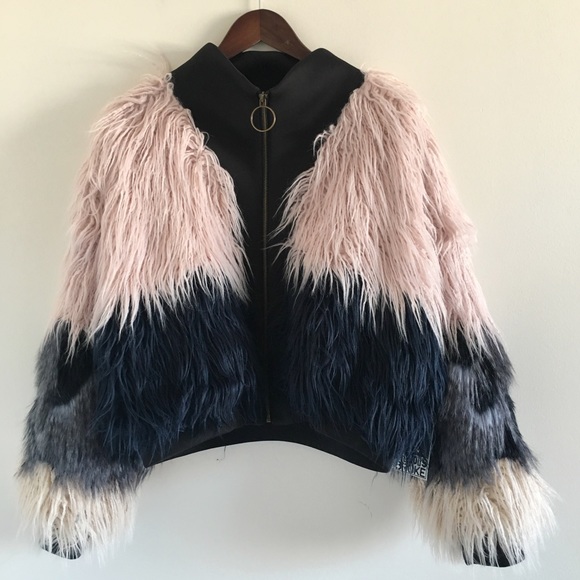 Young Fabulous & Broke Jackets & Blazers - NWT YFB On The Road London Faux Fur Jacket M/L